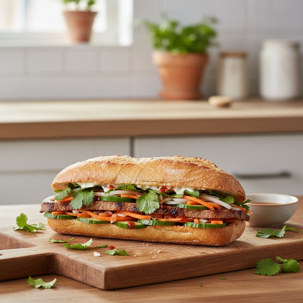 Banh Mi Sandwich Before