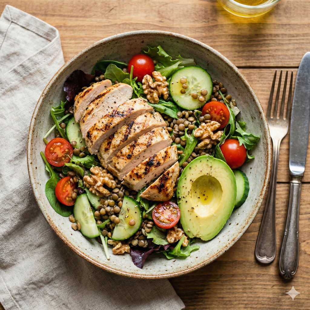 Chicken Breast Salad Before