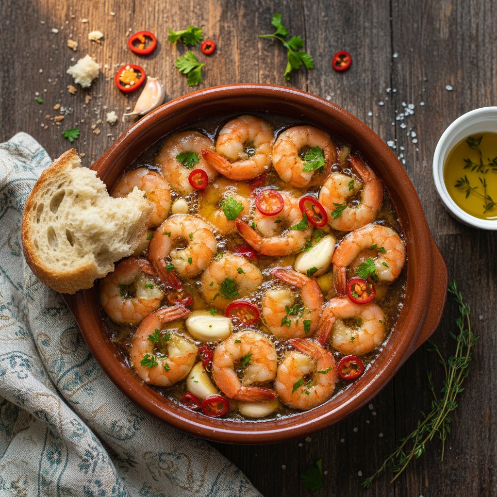 Gambas al Ajillo Before