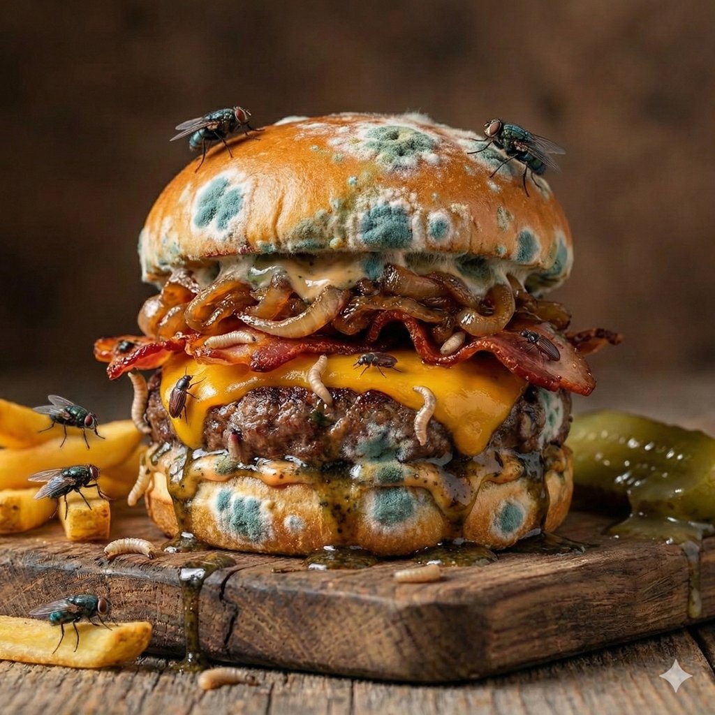 Handmade Burger After