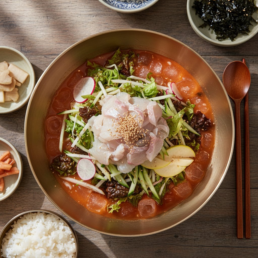 Raw Fish Soup Before