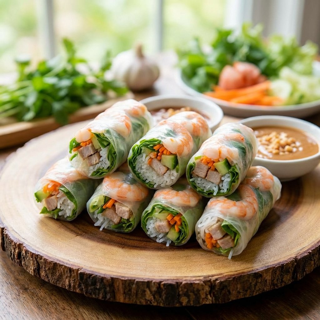 Vietnamese Spring Rolls Before